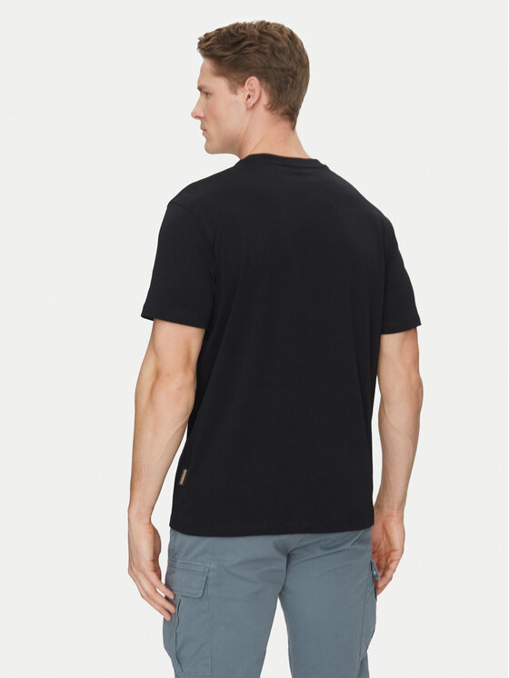 Napapijri Napapijri T-Shirt S-Buti NP0A4INM Czarny Regular Fit