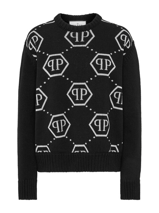 PHILIPP PLEIN PHILIPP PLEIN S dlhými rukávmi 20025 Čierna Regular Fit
