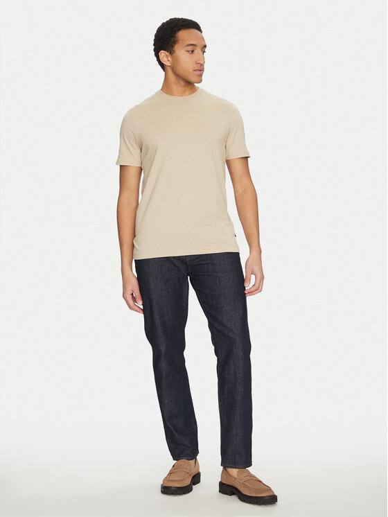 BOSS BOSS T-shirt Thompson 01 50468347 Bež Regular Fit