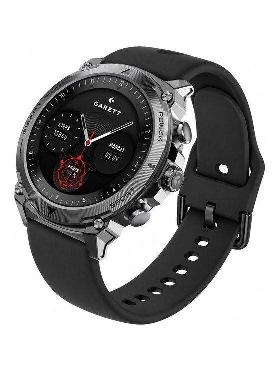 Garett Garett Zegarek 5904238486863-PAY-BLACK Czarny