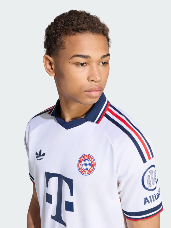 adidas adidas Koszulka techniczna 171352 Biały Slim Fit