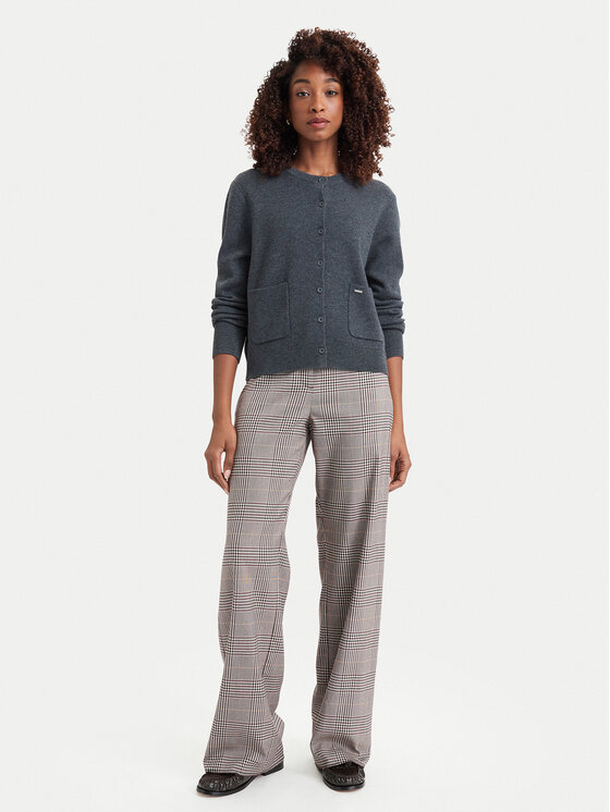 Marella Marella Spodnie materiałowe Canapa 2623136061 Beżowy ciemny Regular Fit