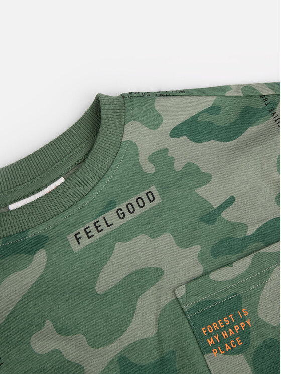 Coccodrillo Coccodrillo Тишърт WC4143203NAK Зелен Regular Fit