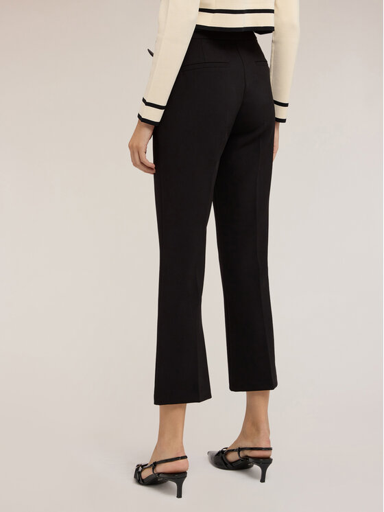 Motivi Motivi Spodnie materiałowe P100Q004181N033 Czarny Flare Fit