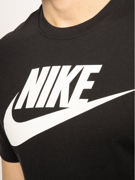 Nike Nike T-Shirt Icon Futura AR5004 Czarny Regular Fit