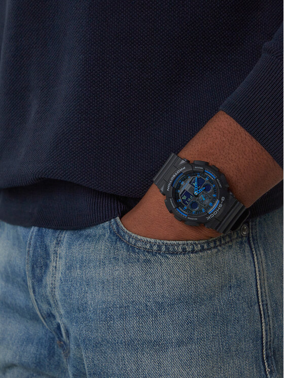 G-Shock G-Shock Pulkstenis GA-100-1A2ER Melns