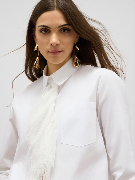 Oltre Oltre Camicia 5123R003031N011 Bianco Over Fit