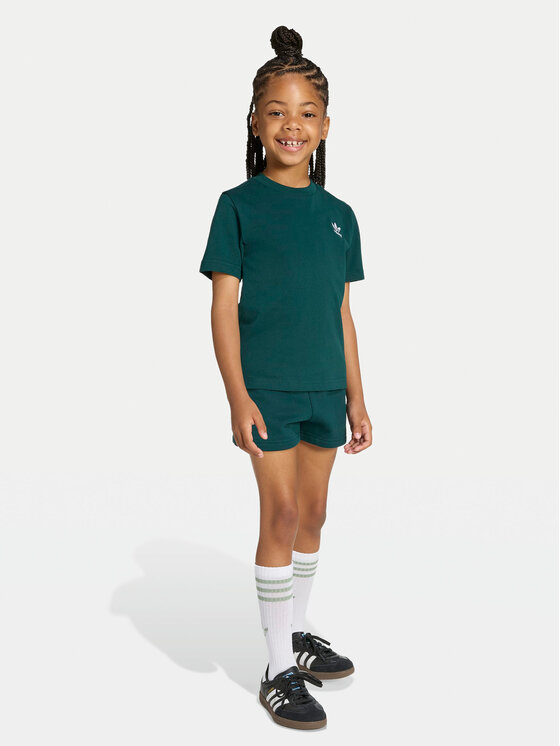 adidas adidas Marškinėlių ir šortų komplektas JY4875 Žalia Regular Fit