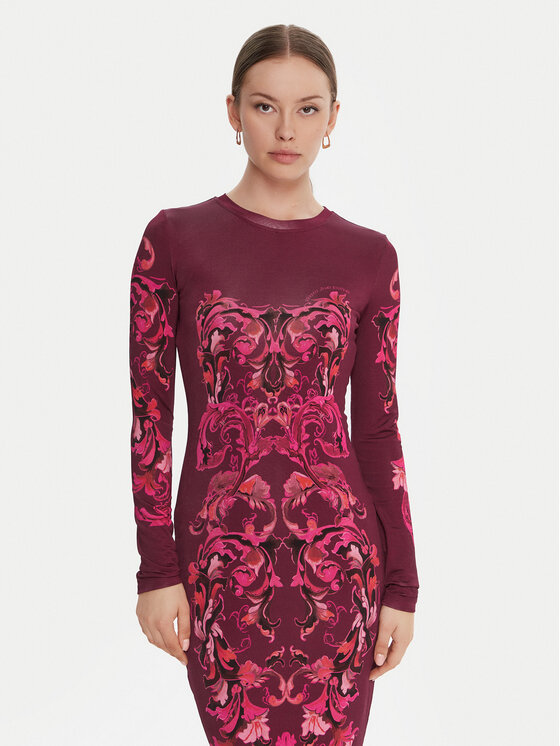 Versace Jeans Couture Versace Jeans Couture Každodenní šaty 79HAO9P0 JS524 Fialová Slim Fit