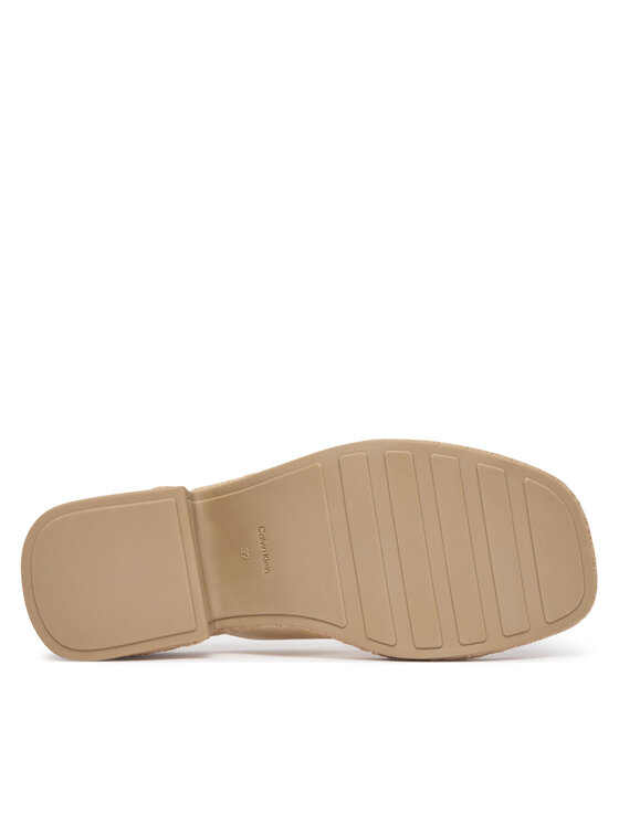 Calvin Klein Calvin Klein Japanke Block Heel Espa 50 Thong Lth HW0HW02902 Bež