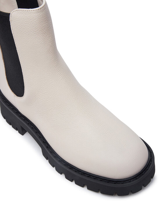 MICHAEL Michael Kors MICHAEL Michael Kors Členková obuv s elastickým prvkom Asher 40F4ASFE5L Béžová