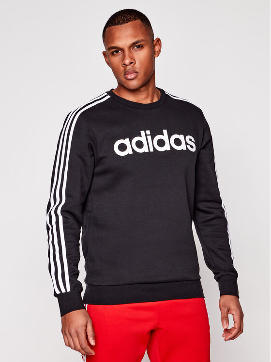 Felpa e 3S Crew Fl DQ3084 Nero Regular Fit