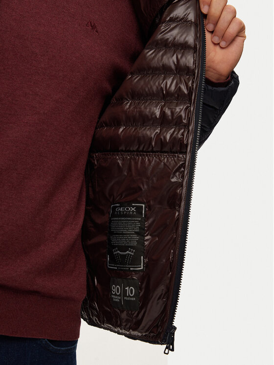 Geox Geox Vatovaná bunda Warrens M4625B T3146 F1624 Tmavomodrá Regular Fit