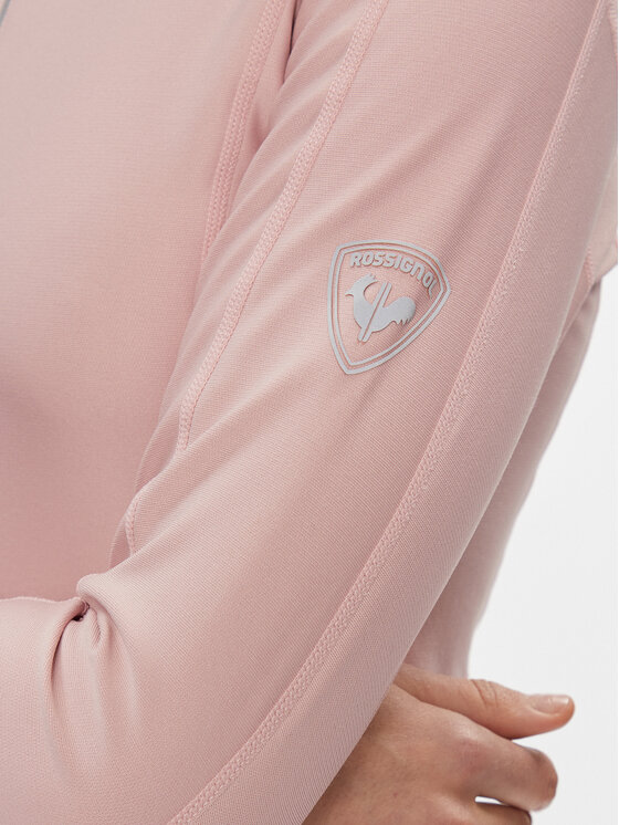 Rossignol Rossignol Μπλούζα τεχνική Classique 1/2 Zip RLLWL11 Ροζ Slim Fit