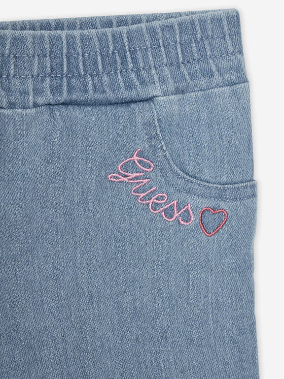 Guess Guess Pantaloni scurți de blugi K5GD04 D5160 Albastru