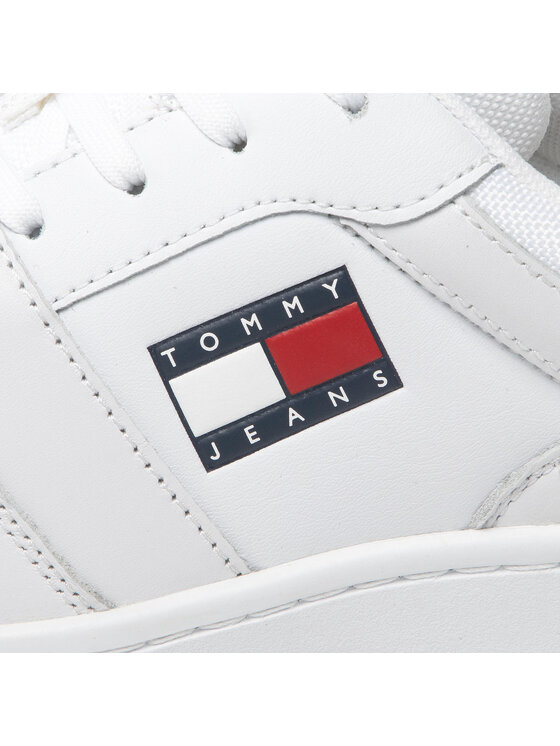 Tommy Jeans Tommy Jeans Sneakersy Retro Basket EM0EM00955 Biały
