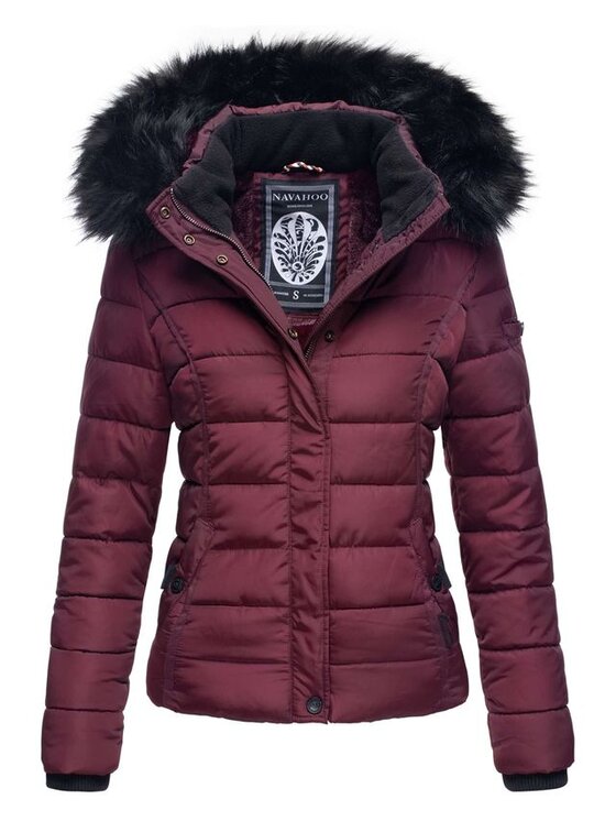 Navahoo Navahoo Kurtka zimowa Miamor Bordowy Casual Fit