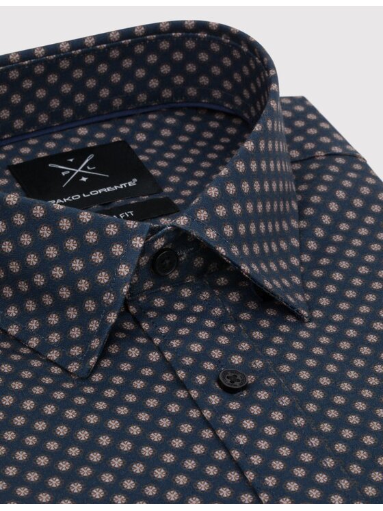 Pako Lorente Pako Lorente Koszula P25SF-1X-024 Granatowy Slim Fit