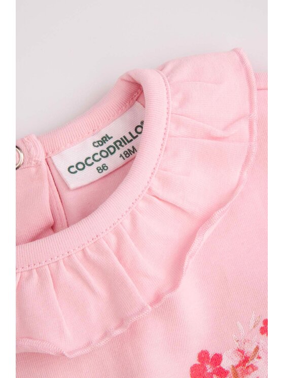 Coccodrillo Coccodrillo T-Shirt WC5143102NGN-033 Różowy Regular Fit