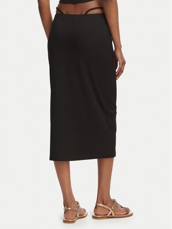 Guess Guess Fustă tip creion E6GD04 KG322 Negru Slim Fit