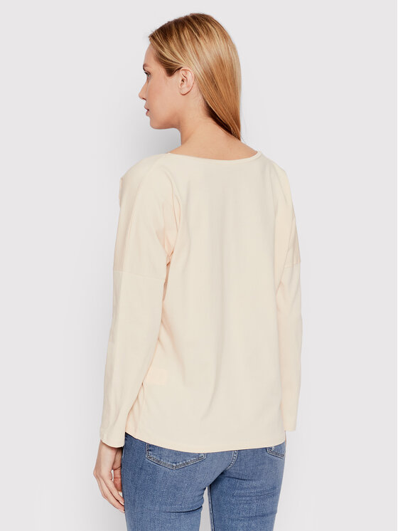 Blusa Simple Way DK-004 Beige Relaxed Fit