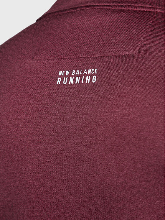 New Balance New Balance Technisches Sweatshirt Heat Grid MT23252 Dunkelrot Athletic Fit