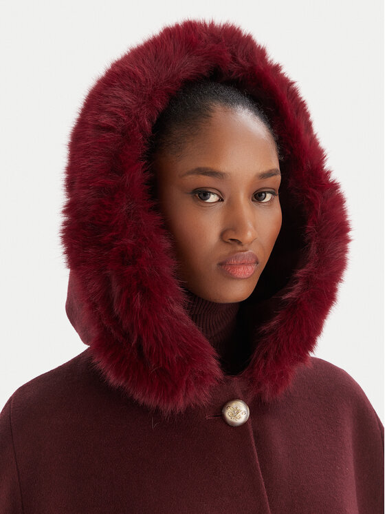 YES LONDON YES LONDON Cappotto di lana CD1223ECO Bordeaux Regular Fit