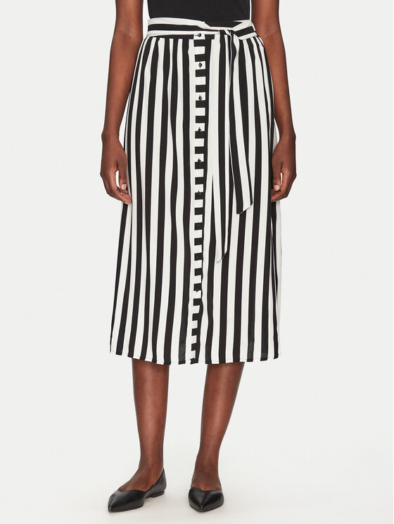 YAS YAS Midi szoknya Savanna 26028279 Fekete Regular Fit