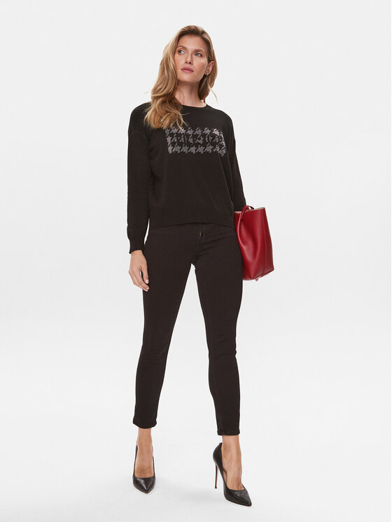 Liu Jo Liu Jo Sweater MF3365 MS14G Fekete Regular Fit