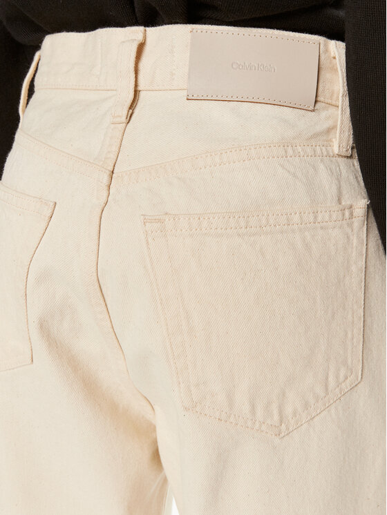 Calvin Klein Calvin Klein Jeans hlače K20K207270 Écru Wide Leg