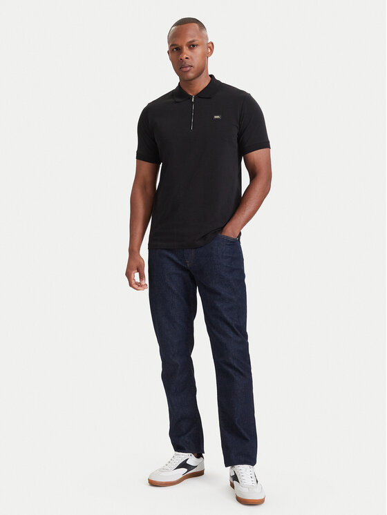 KARL LAGERFELD KARL LAGERFELD Поло 745015 564235 Чорний Regular Fit