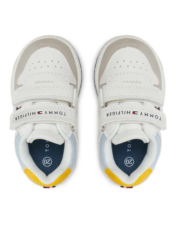 Tommy Hilfiger Tommy Hilfiger Снікерcи Flag Low Cut Velcro Sneaker T1X9-33844-1269 M Білий