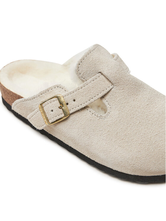 Birkenstock Birkenstock Natikači Boston Shearling Leve 1026192 Bela
