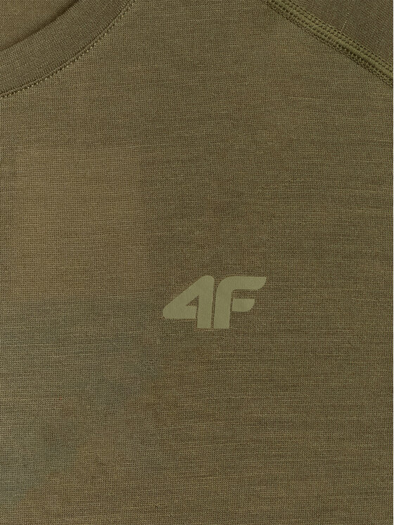 4F 4F Koszulka techniczna TREKKING Khaki Regular Fit