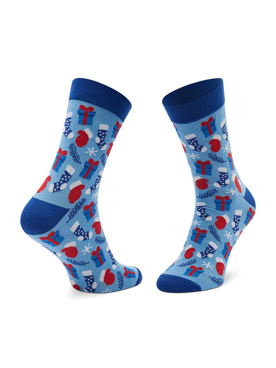 Rainbow Socks Rainbow Socks Zestaw 3 par wysokich skarpet unisex Xmas Socks Balls Mix Gifts Pak 3 Kolorowy