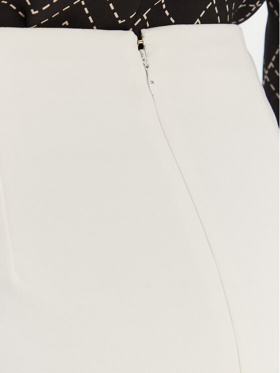 Elisabetta Franchi Elisabetta Franchi Suknja olovka GO-164-61E2-V250 Bijela Regular Fit