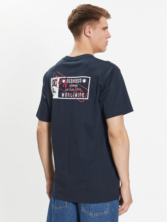 DC DC T-krekls ADYZT05259 Tumši zils Regular Fit