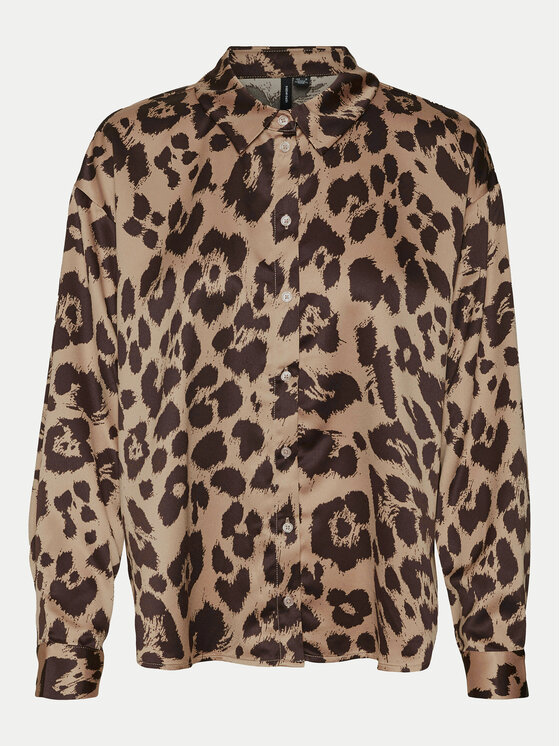 Vero Moda Vero Moda Košulja Merle 10316597 Smeđa Loose Fit