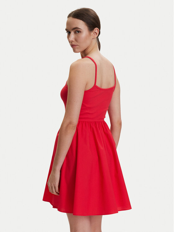 Tommy Jeans Tommy Jeans Vasarinė suknelė DW0DW22352 Raudona Slim Fit