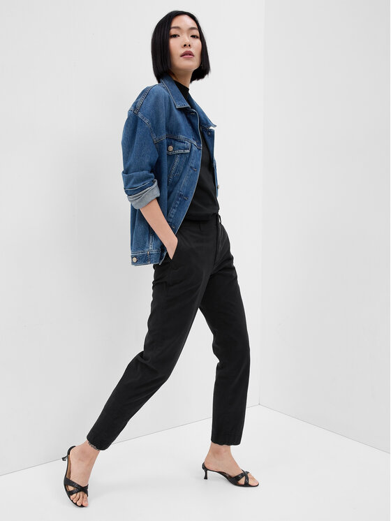 Gap Pantaloni di tessuto 541213 04 Nero Regular Fit Modivo