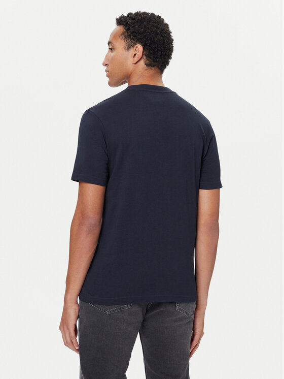 Tommy Hilfiger Tommy Hilfiger T-Shirt Linear Flag MW0MW41338 Tmavomodrá Regular Fit