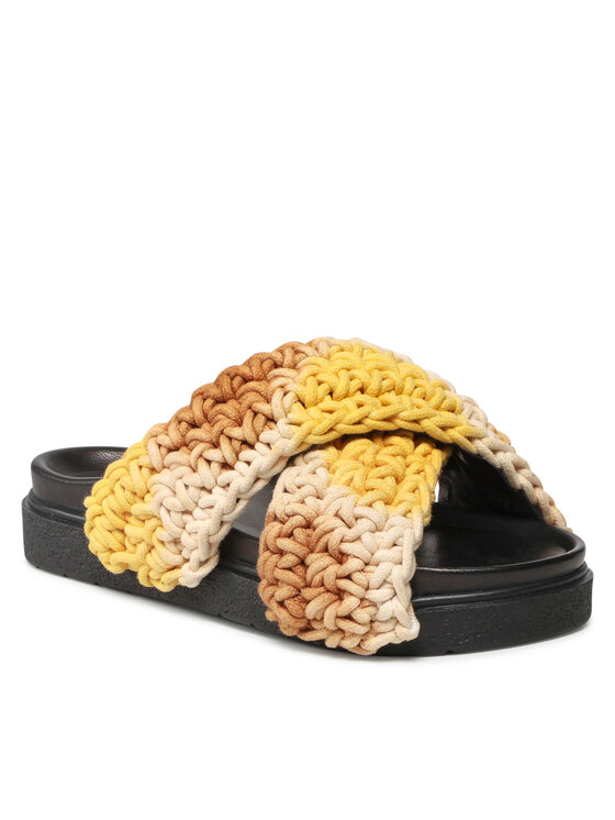 Inuikii Șlapi Woven Batic 70104-008 Galben 70104-008 imagine noua