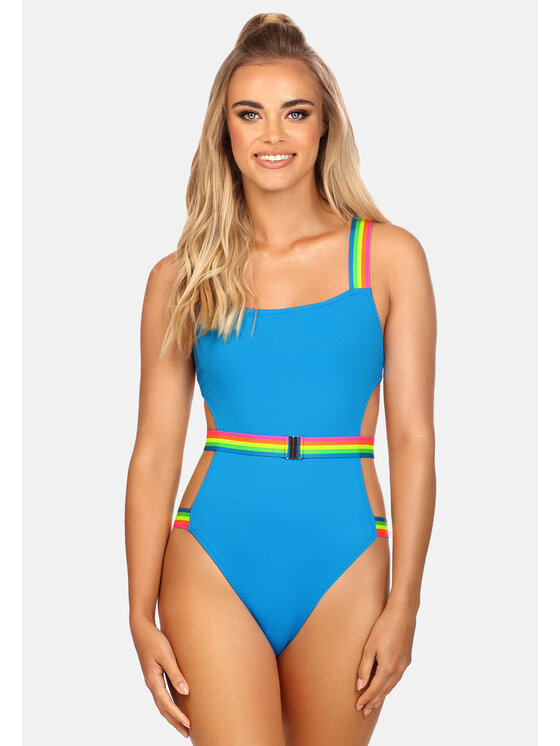 Miss Lou Miss Lou Costume da bagno ML032 Blu