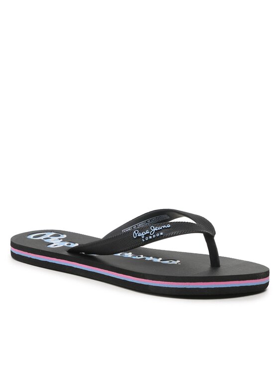Pepe Jeans Pepe Jeans Japonke Bay Beach Claic Brand W PLS70143 Črna