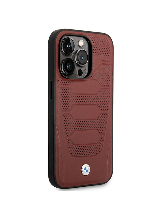 BMW Motorsport BMW Motorsport Etui na telefon iPhone 14 Pro Max Bordowy