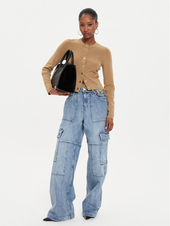 MICHAEL Michael Kors MICHAEL Michael Kors Jeansy MT4905HEB1 Niebieski Wide Leg