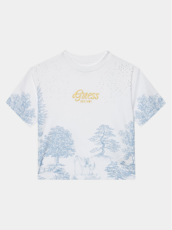 Guess Tricou J4RI26 K6YW4 Colorat Regular Fit