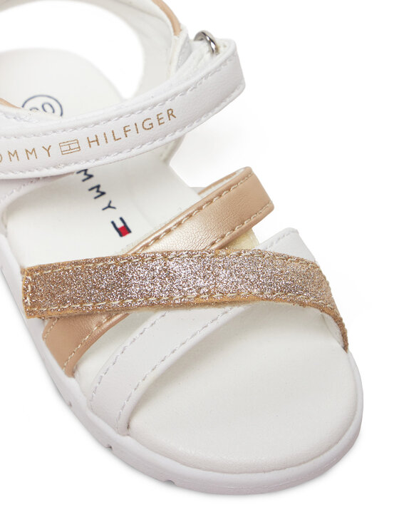 Tommy Hilfiger Tommy Hilfiger Sandały Velcro Sandal T1A2-33770-0273 M Biały