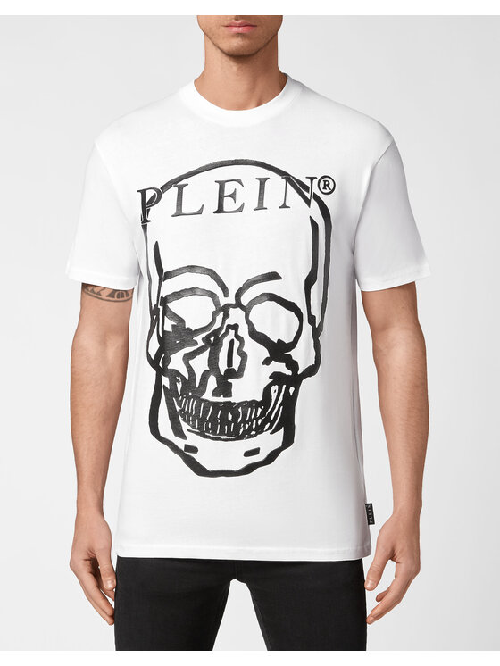 PHILIPP PLEIN PHILIPP PLEIN T-Shirt 3835 Biały Regular Fit