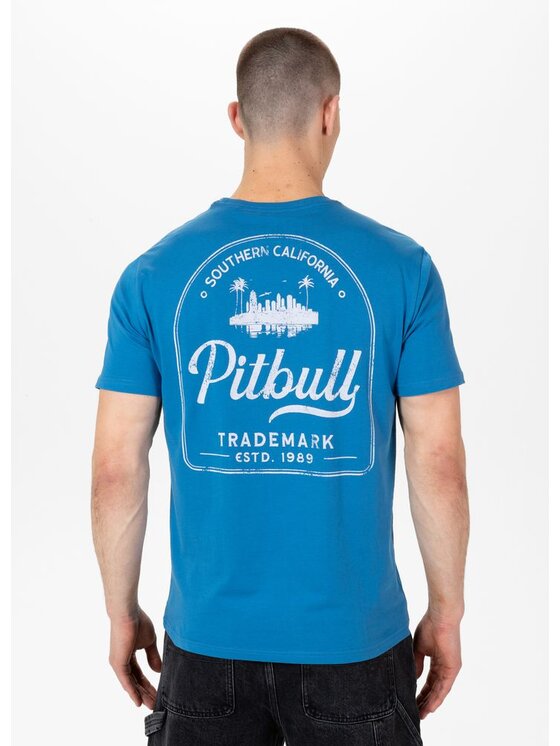 PITBULL PITBULL T-Shirt Koszulka Niebieski Regular Fit